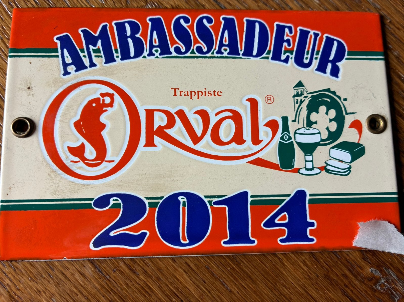 Plaques Orval ambassadeurs 2014, Verzamelen, Ophalen, Zo goed als nieuw