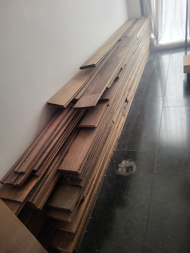 groot lot Padoeck planken 2de keus, Doe-het-zelf en Bouw, Ophalen, Minder dan 25 mm, Nieuw, Plank