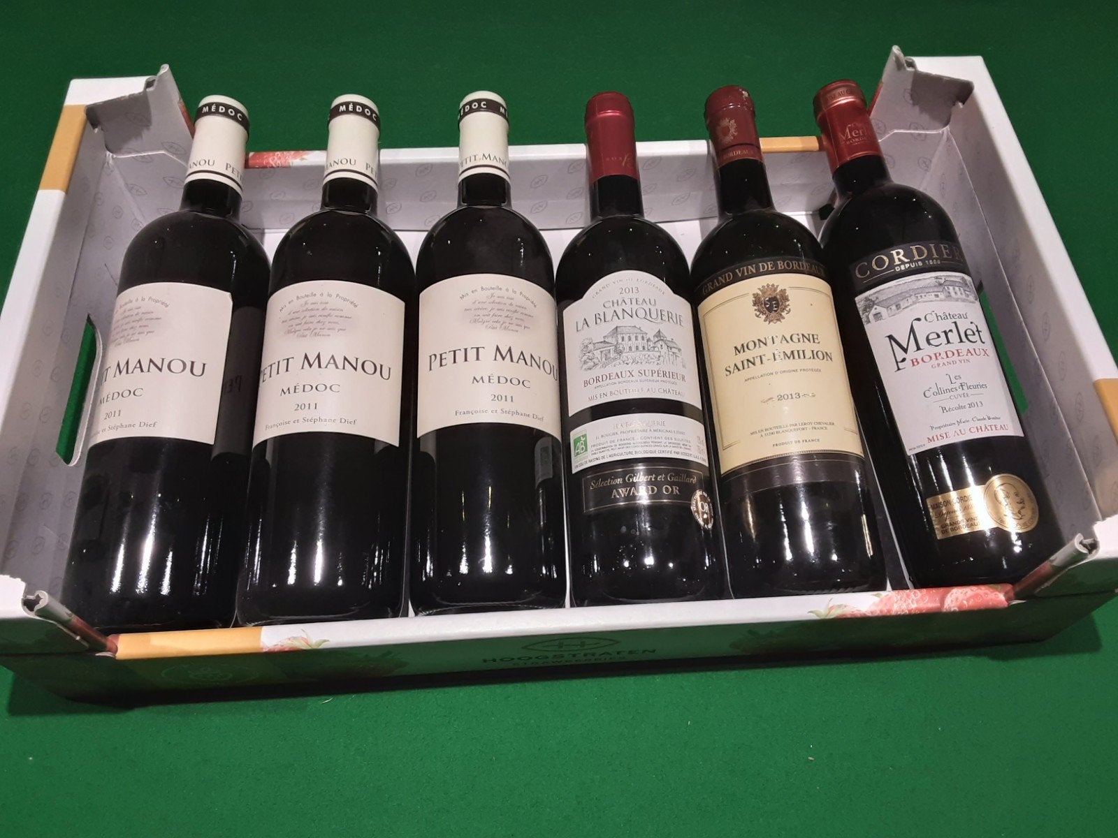 oude wijn en cava, Enlèvement