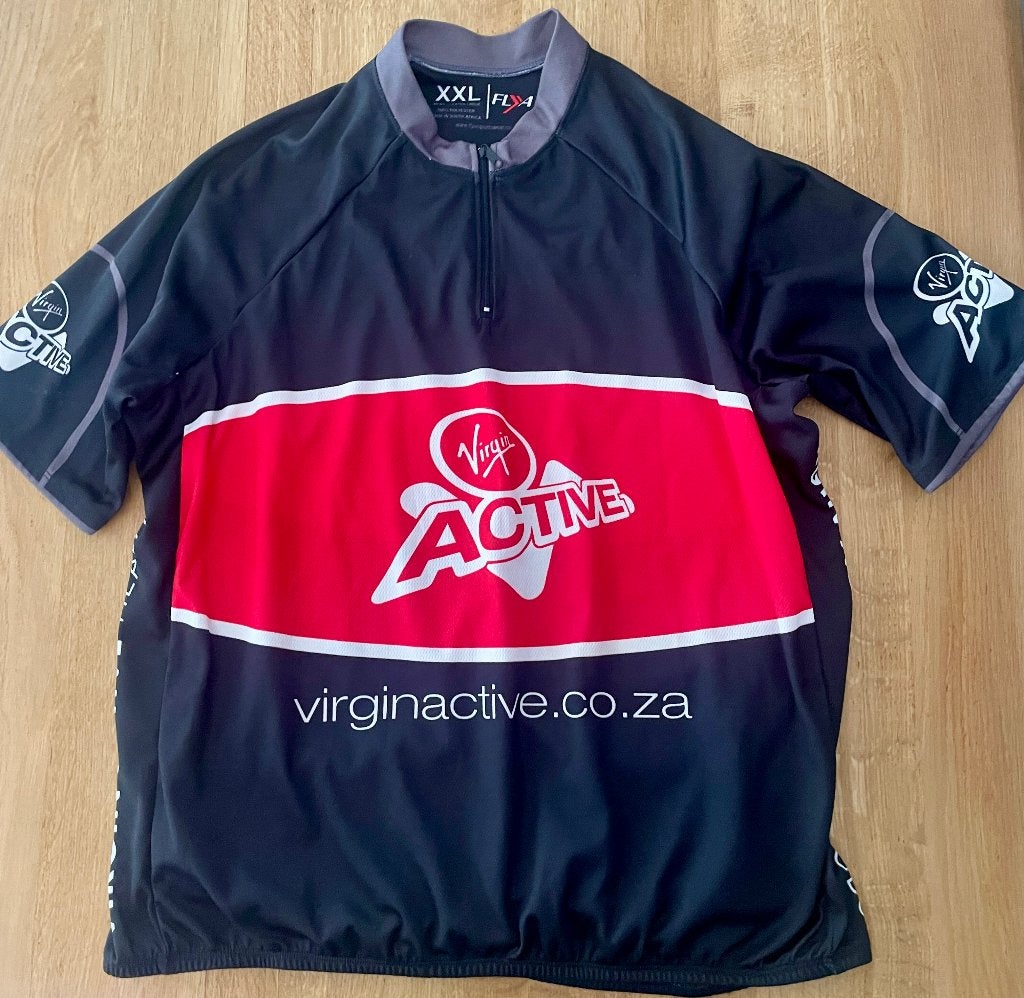 Virgin Active Cape Argus wielershirt en shorts XXL nieuw €30, Ophalen of Verzenden, Nieuw, Kleding