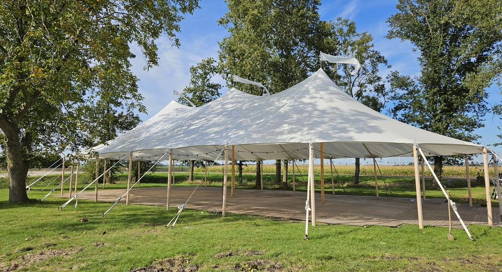 14x26 meter sailcloth te koop, stretchtent, feesttent, Enlèvement, Comme neuf