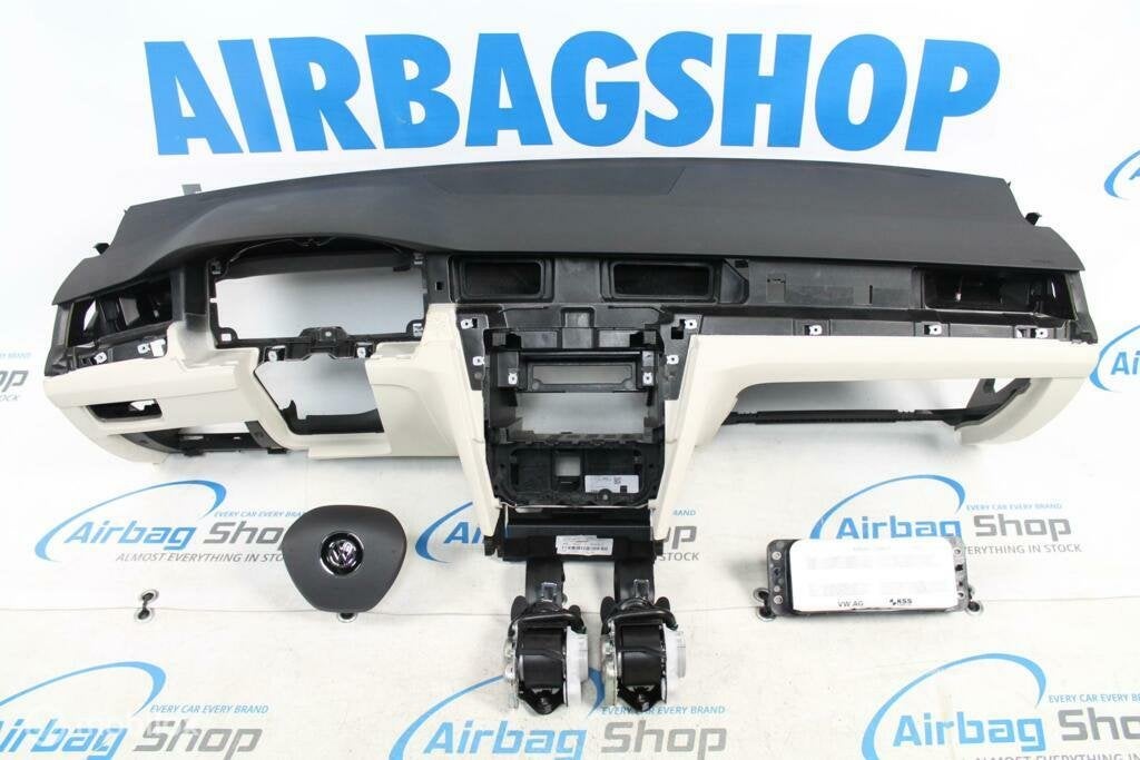 Airbag kit Tableau de bord noir/beige Volkswagen Arteon, Enlèvement ou Envoi, Utilisé