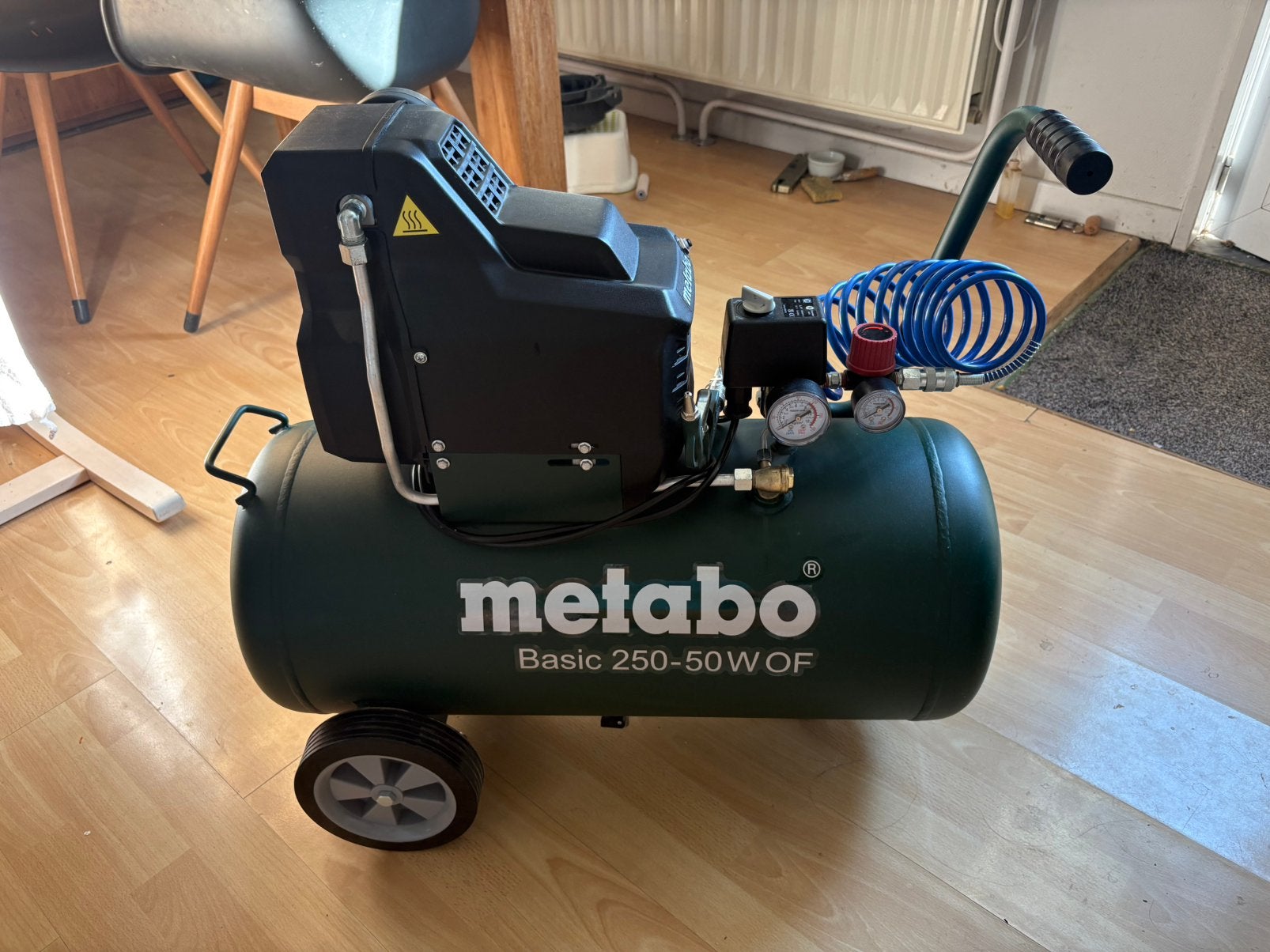 Compresseur air metabo 250-50w OF + kit LPZ 4, Doe-het-zelf en Bouw, Compressors, Ophalen, 6 tot 10 bar, Zo goed als nieuw, Minder dan 200 liter/min