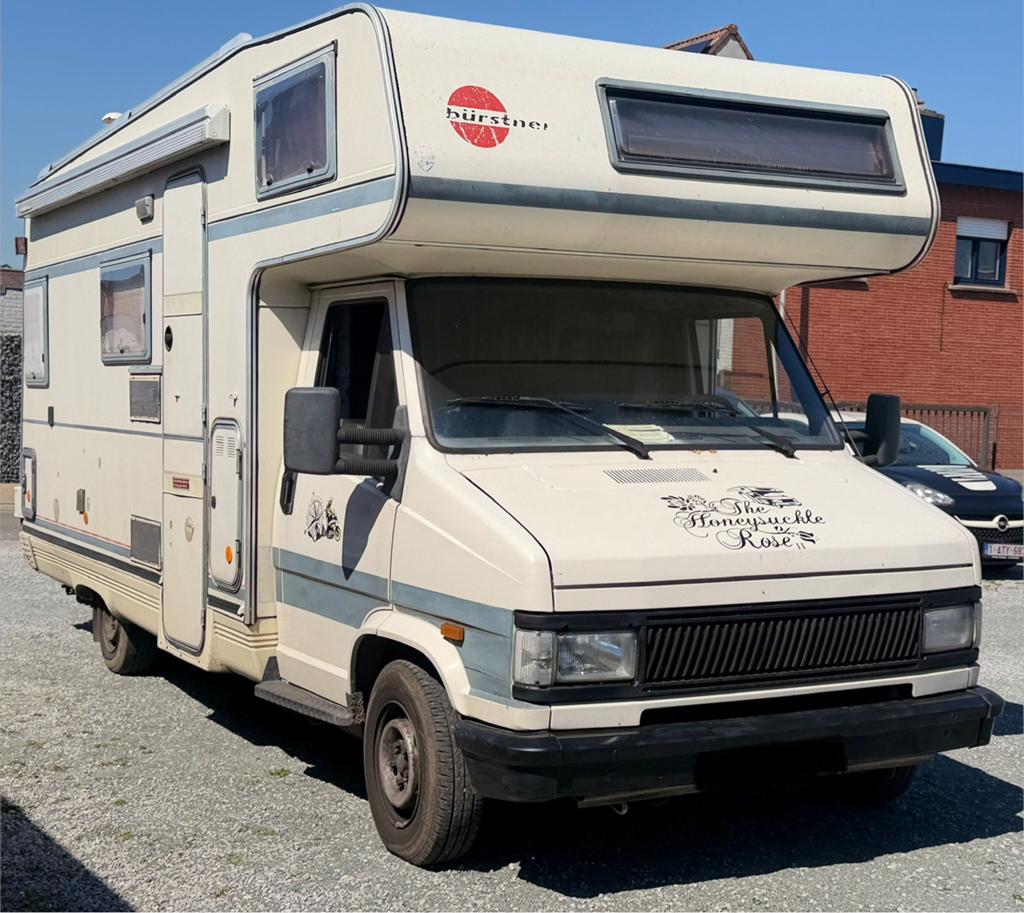Fiat Ducato Bürstner 2.5D (1994) Oldtimer Mobilhome gekeurd!, Caravans en Kamperen, Mobilhomes, Alkoof, Fiat, Bedrijf, Fiat