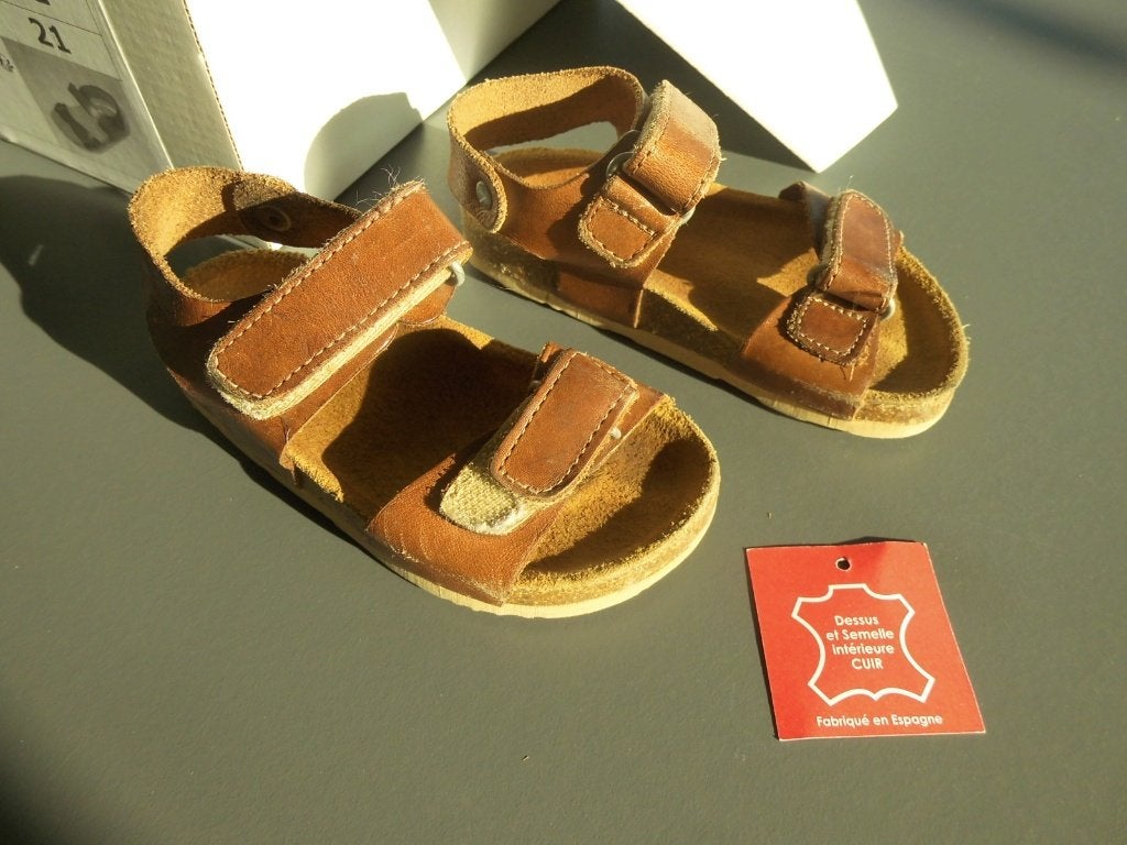 SANDALES  Bébé en CUIR Pointure : 21, Garçon, Comme neuf, Enlèvement, Autres types