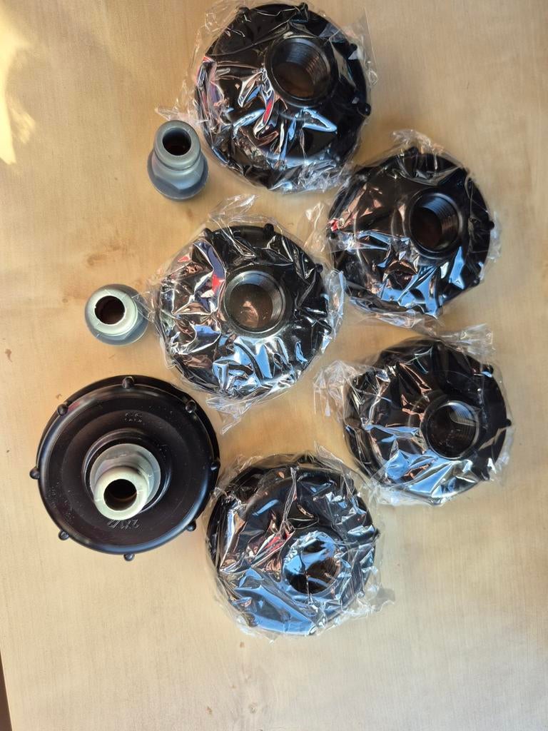 Ibc conectors met aansluiting 1/2 duim