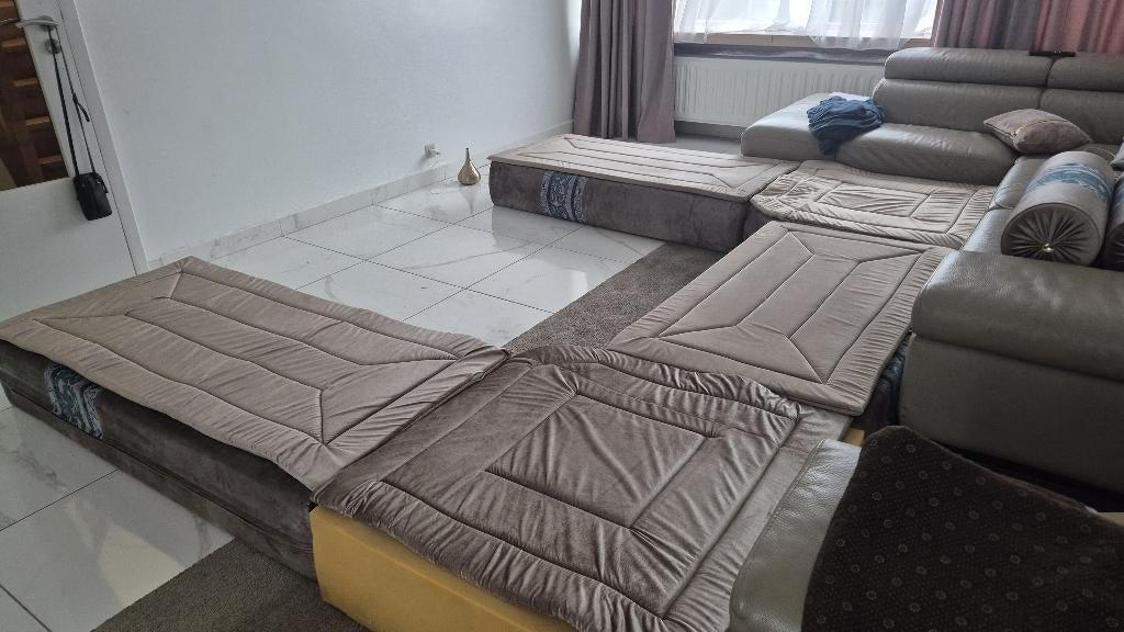 Marokkaanse woonkamer (Sdader) met kussens, Huis en Inrichting, Ophalen, Zo goed als nieuw, Stof, Sdader