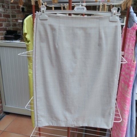 Rokje lichtgrijs wol Brunello Cucinelli mt 42 (it 46), Brunello Cucinelli, Maat 42/44 (L), Nieuw, Ophalen of Verzenden
