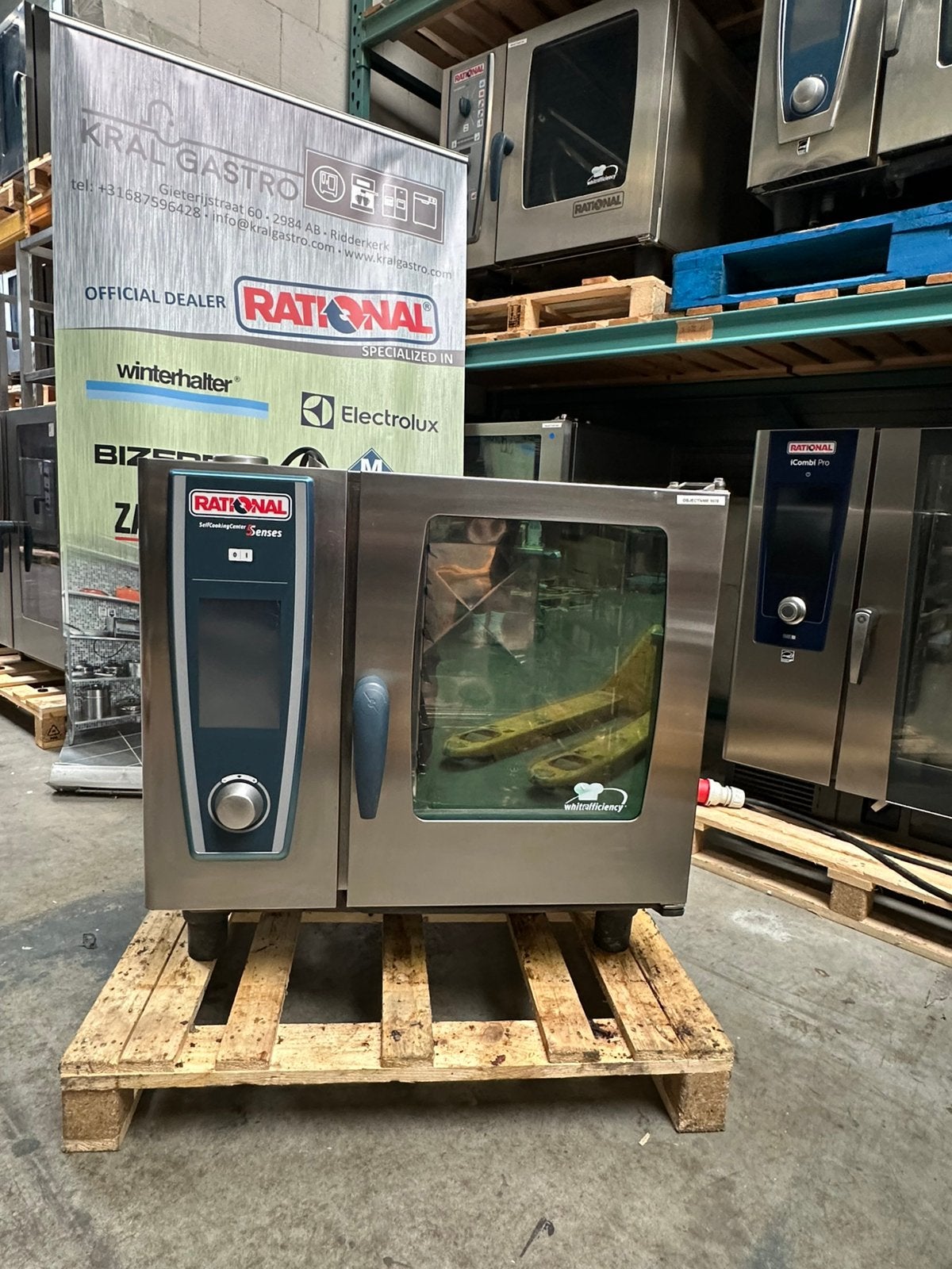 Cuiseur à vapeur combiné électrique Rational SCC61E WE 400 V, Enlèvement ou Envoi, Nettoyage