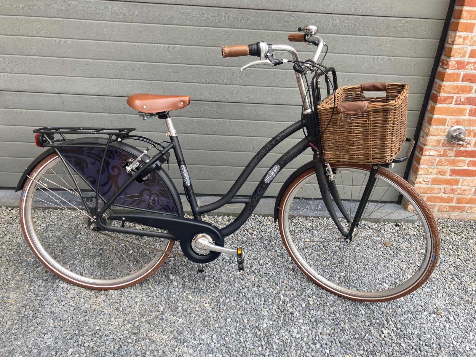 Damesfiets Minerva, Fietsen en Brommers, Ophalen, Velgrem, 47 tot 50 cm, Versnellingen