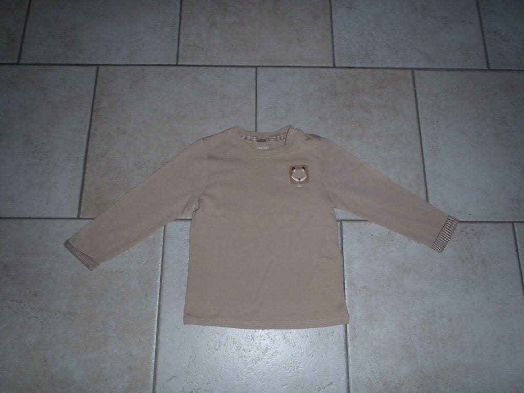 T-shirt met lange mouwen maat 80, Kinderen en Baby's, Babykleding | Maat 80, Ophalen of Verzenden, Zo goed als nieuw, Jongetje