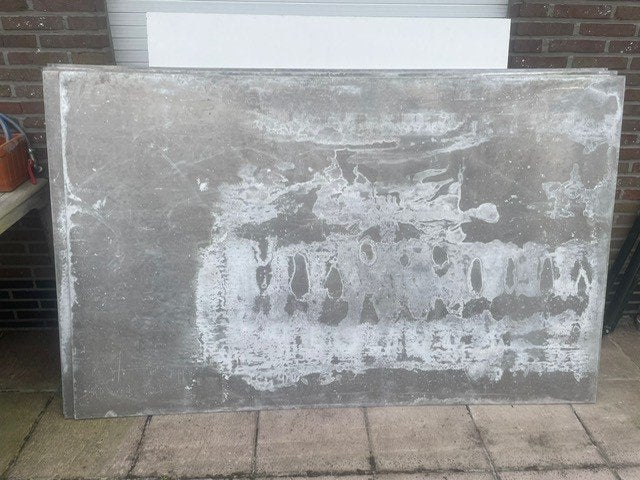 aluminium plaat - plaque en aluminium, Doe-het-zelf en Bouw, Metalen, Ophalen, Gebruikt, Aluminium