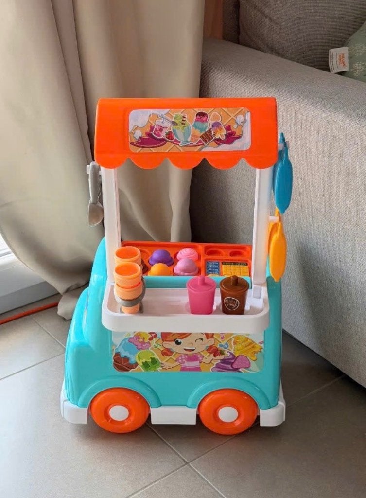 Speelgoed ijskar / ijssalon met accessoires, Ophalen, Nieuw