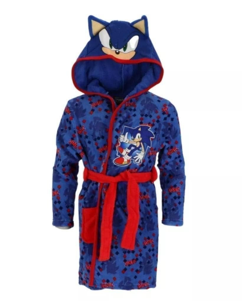 Sonic Badjas met Capuchon 98/104- 110/116- 122/128- 134/140, Kinderen en Baby's, Sonic, Nacht- of Onderkleding, Nieuw, Ophalen of Verzenden
