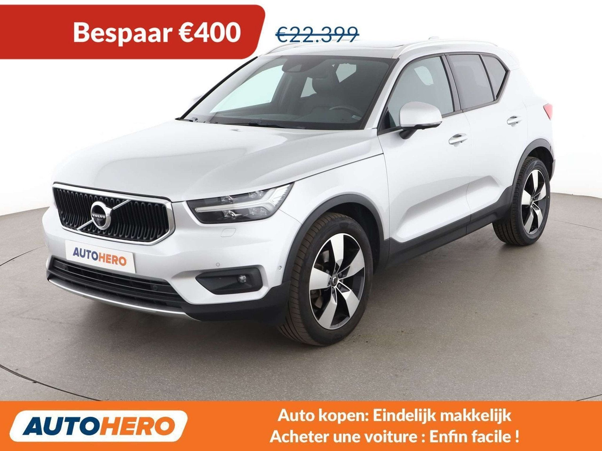 Volvo XC40 2.0 T5 AWD (année de construction 2018), Autos, Volvo, Cuir, Argent ou Gris, Achat, Euro 6