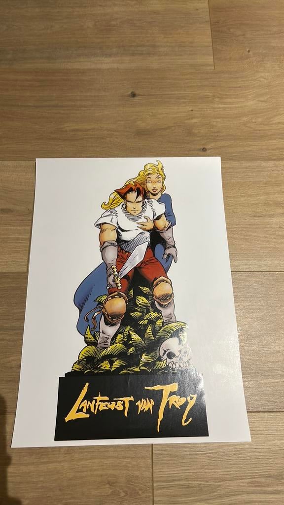 Affiche lanfeust van troy, Ophalen of Verzenden, Zo goed als nieuw