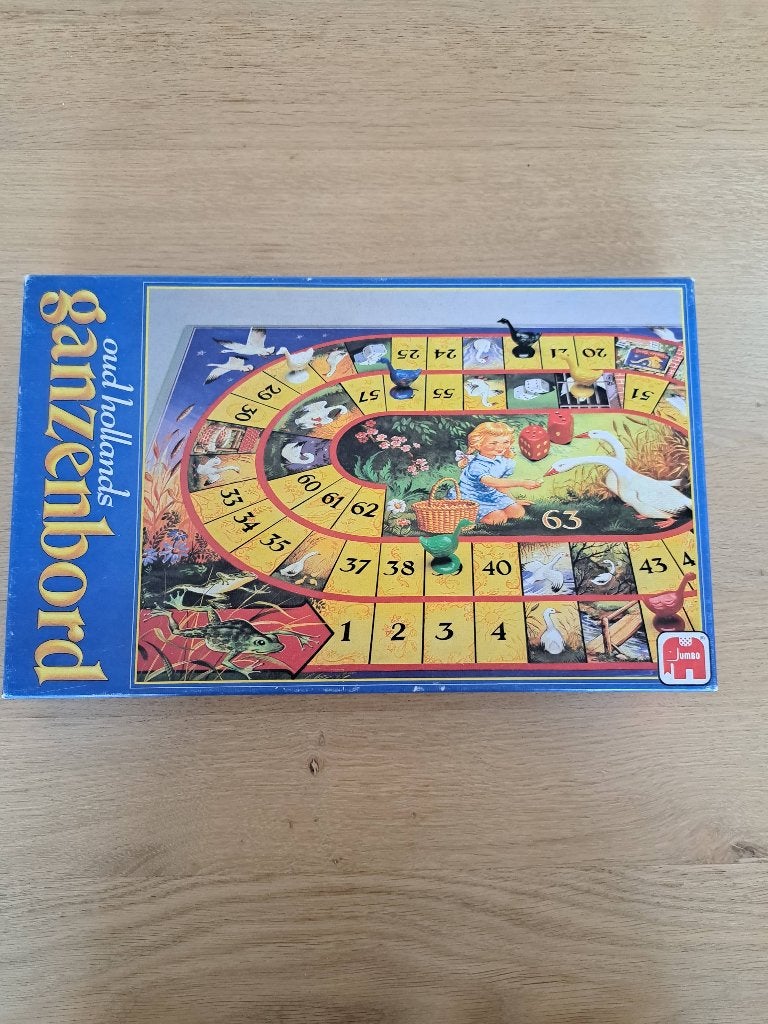 Oud Hollands Ganzenbord, Vijf spelers of meer, Ophalen of Verzenden, Gebruikt, Jumbo