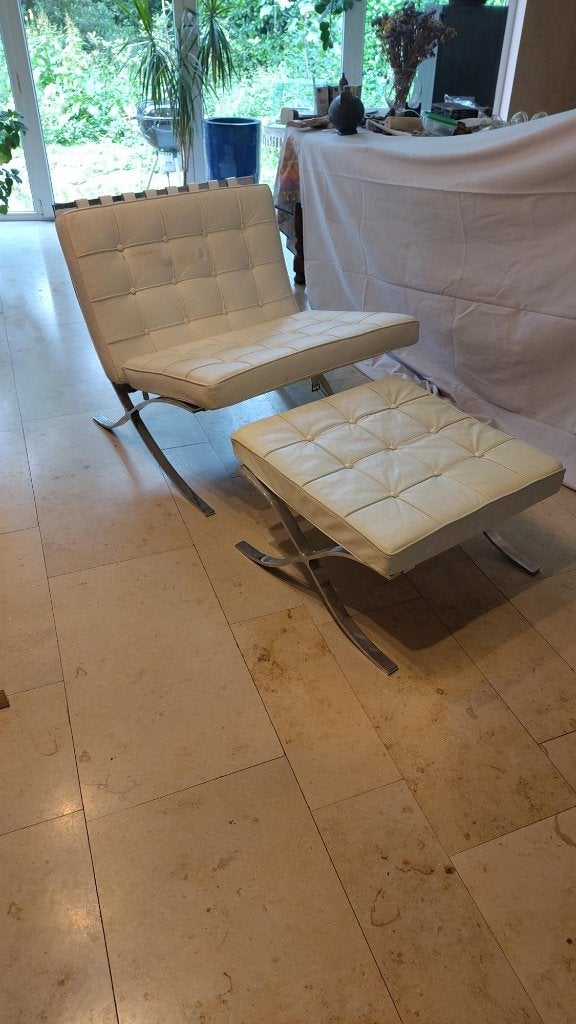Barcelona chair, Ophalen, Minder dan 75 cm, Vintage, Zo goed als nieuw