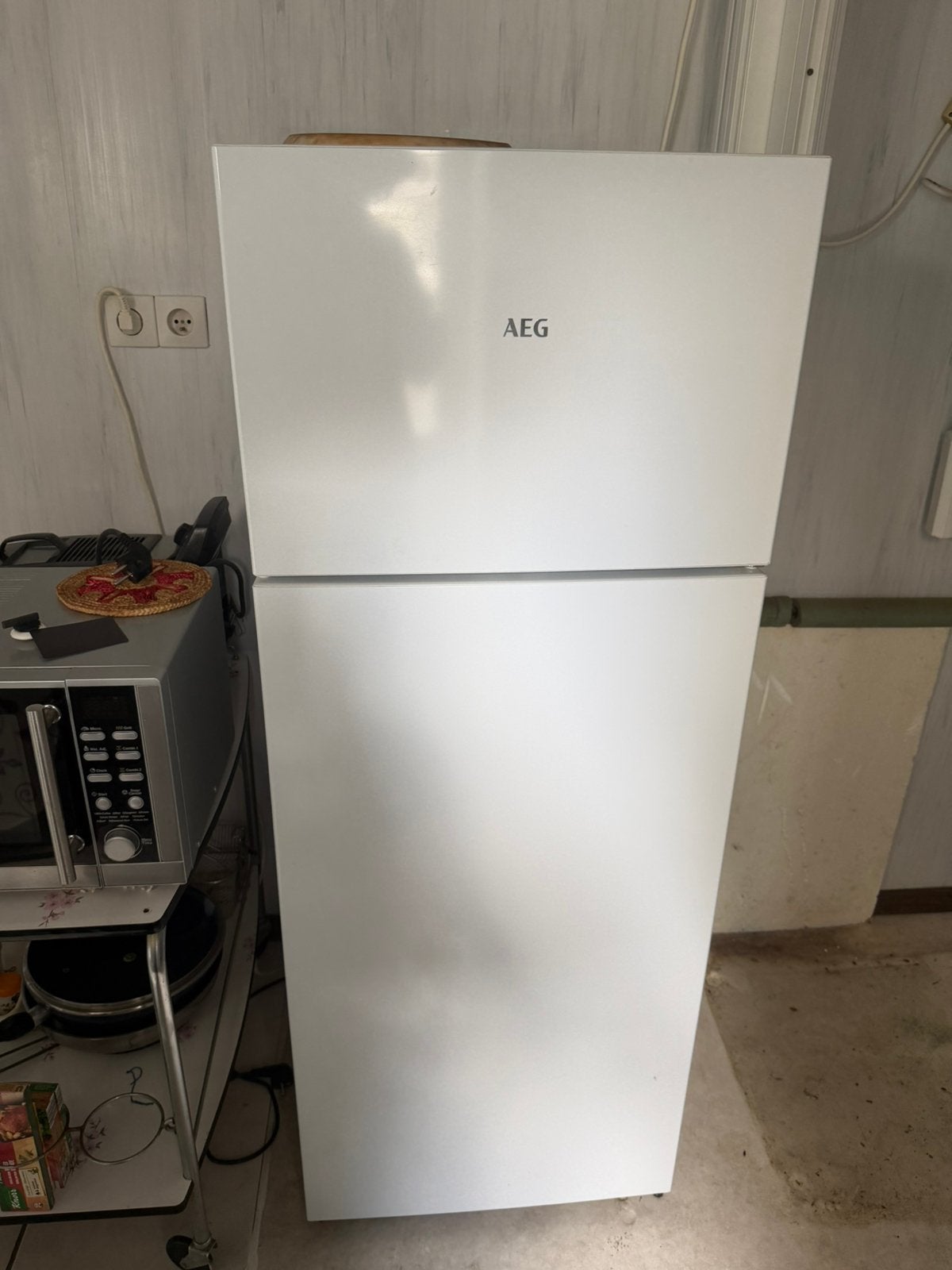 AEG combi frigo, Ophalen, Zo goed als nieuw, Met vriesvak