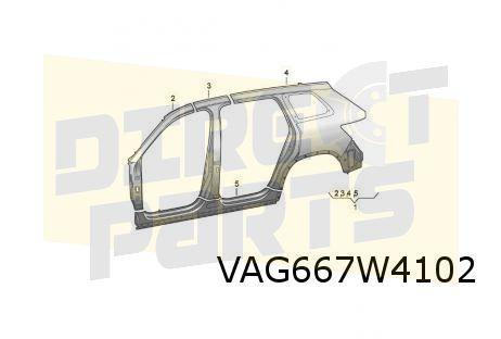 Skoda Kamiq (9/19-1/24) Zijpaneel Rechts Origineel! 65880960, Neuf, -, -, Garde-boue