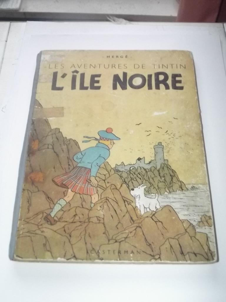 tintin : l'île noire 1946, Eén stripboek, Ophalen of Verzenden, Gelezen, HERGE