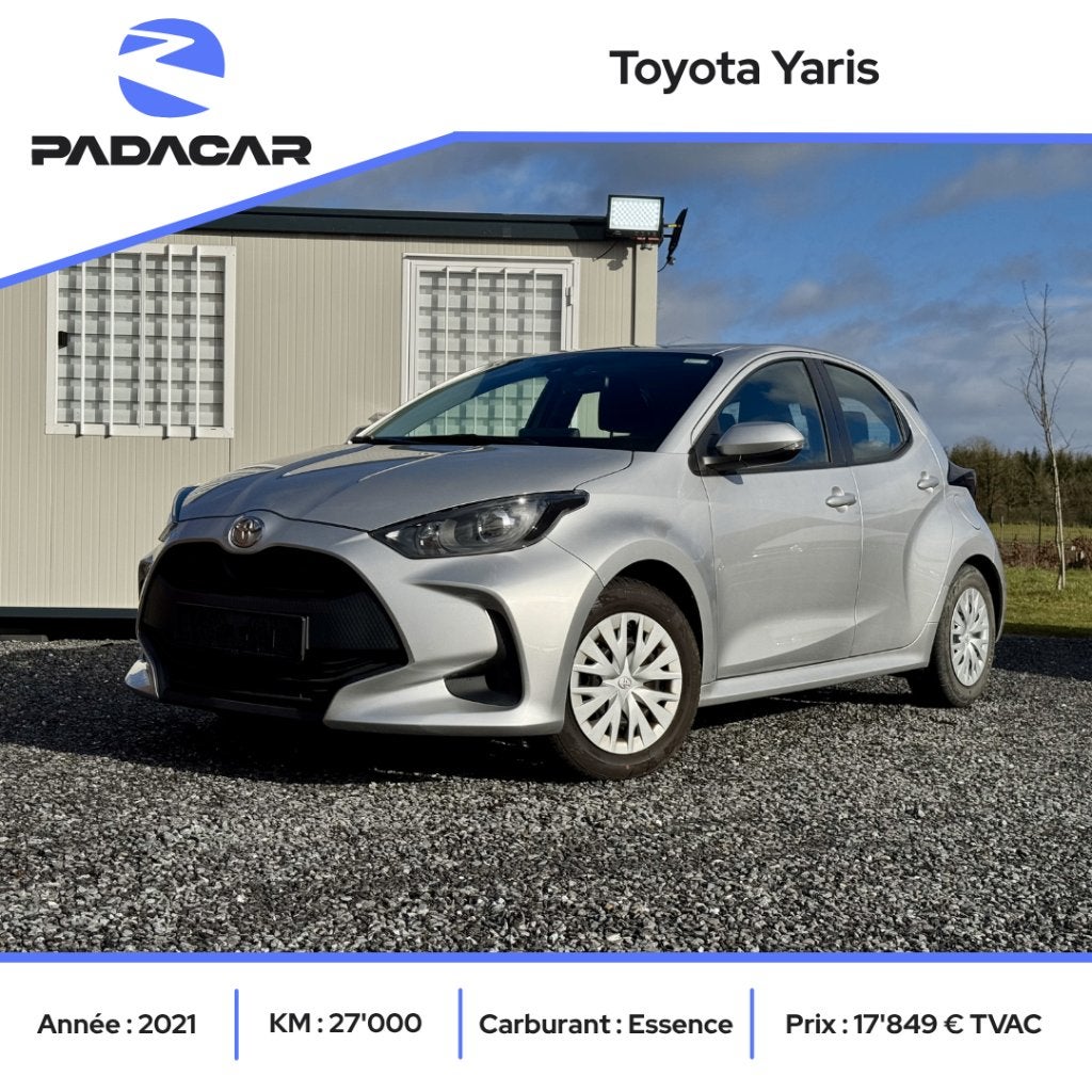 Toyota Yaris 1.5i - Auto - Garantie jusqu'en 07/2031, Argent ou Gris, Achat, Euro 6, Entreprise