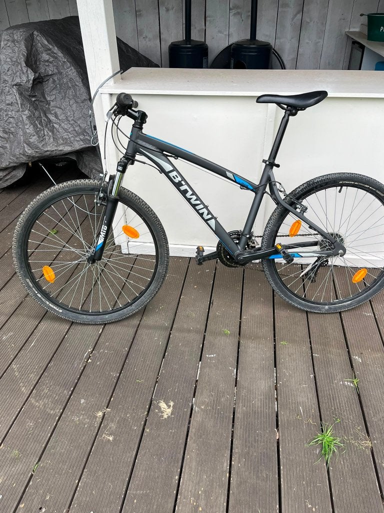 mountainbike Rockrider, Ophalen, Zo goed als nieuw, Velgrem, Versnellingen