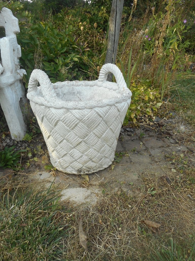 jardinière béton, Jardin & Terrasse, 40 cm ou plus, 40 à 70 cm, Rond, Béton