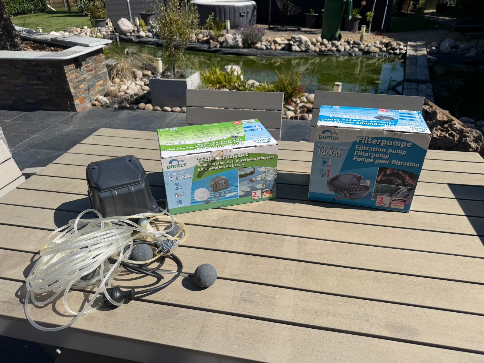 Pontec kit aeration/ oxygenation pour étang 2026, Jardin & Terrasse, Enlèvement, Neuf