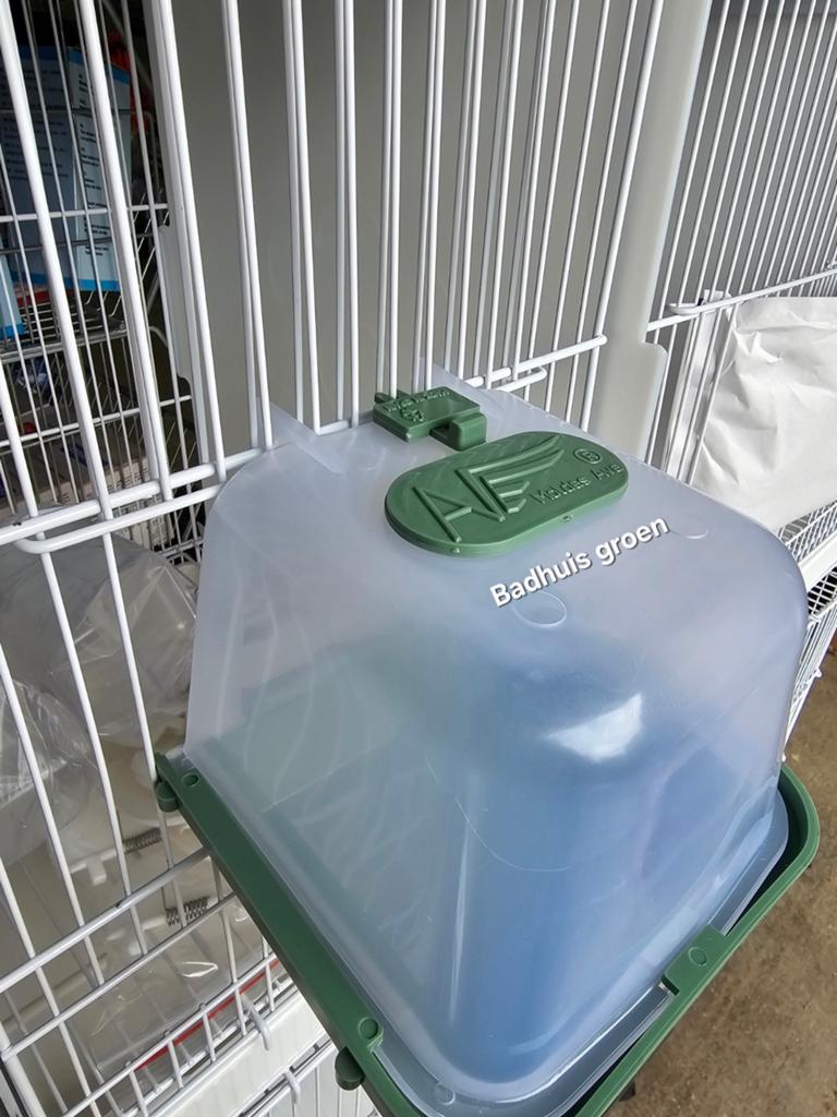 Badhuis "GROEN" ( met klem ) - Moldes Ave, Dieren en Toebehoren, Vogels | Hokken en Kooien, Ophalen, Volière