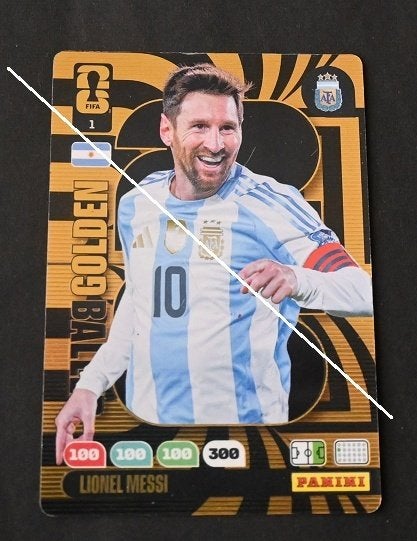 Ballon d'or de la Coupe du monde Panini 2026 Lionel Messi, Envoi, Neuf, Affiche, Image ou Autocollant