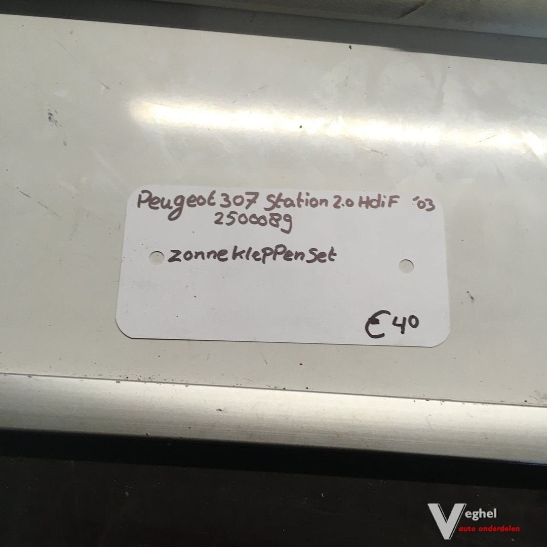 Peugeot 307 Station 2.0 hdi 2003 Wagennr 2500089  Zonneklepp, Autos : Pièces & Accessoires, -, Utilisé, -, -