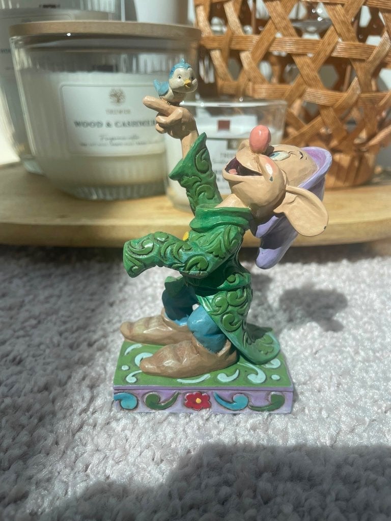 Figurine Disney Traditions Jim Shore - Simplet avec oiseau, Enlèvement, Utilisé
