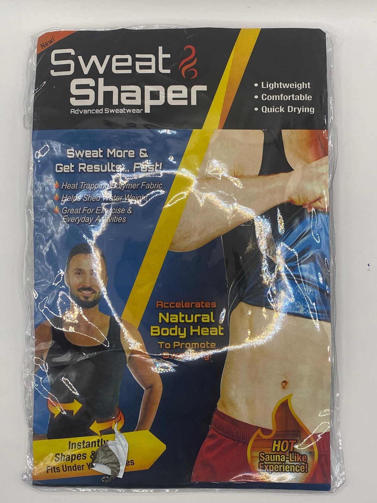 This is a Sweat Shaper brand men's premium sauna tank top, Ophalen of Verzenden