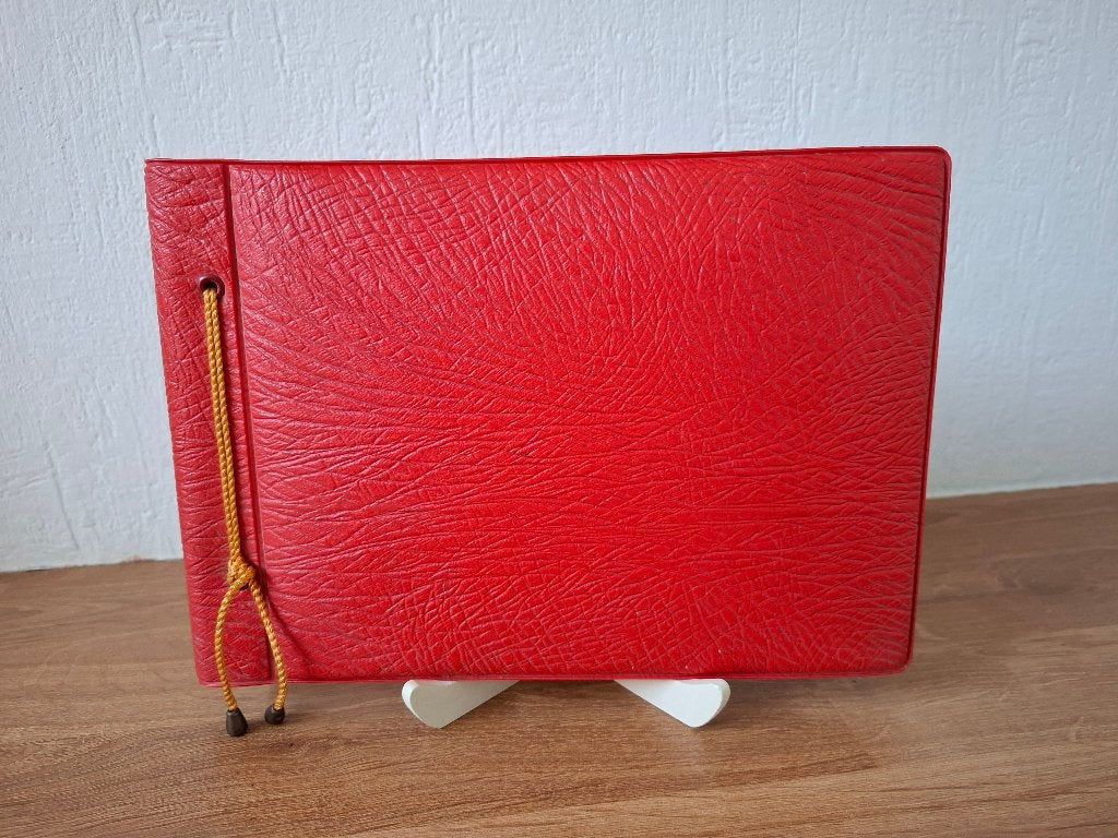 2 Prachtige Vintage Fotoalbums Kunstleer jaren '60/'70, Gebonden, Overige merken, Fotomap, Ophalen of Verzenden