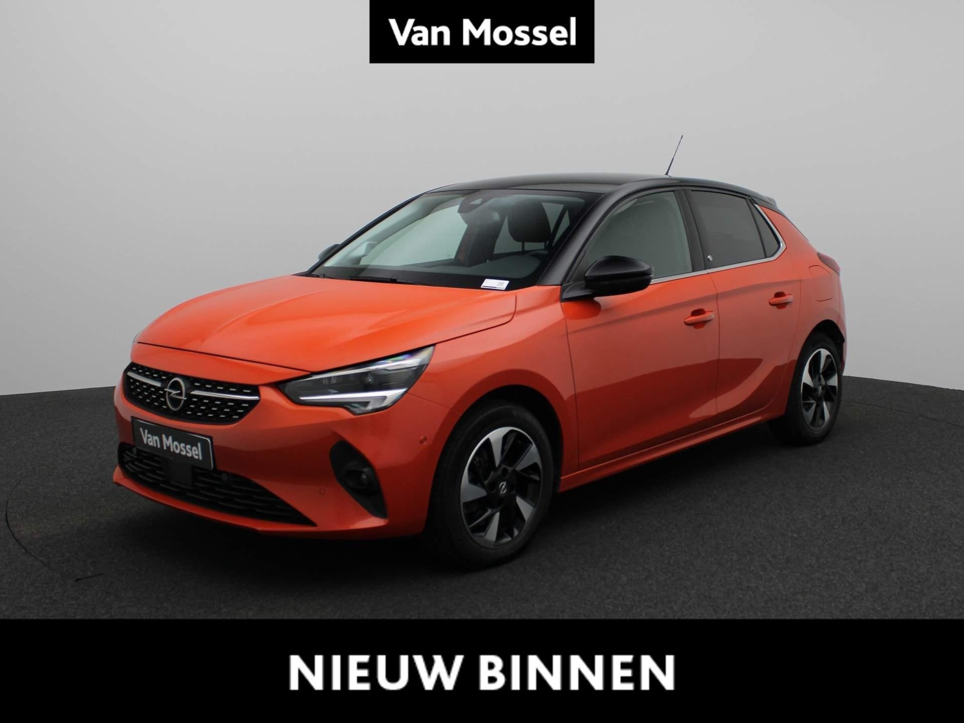 Opel Corsa-e Elegance 50 kWh | Navi | ECC | PDC | LMV | LED, Auto's, Stof, Gebruikt, Zwart, Overige kleuren