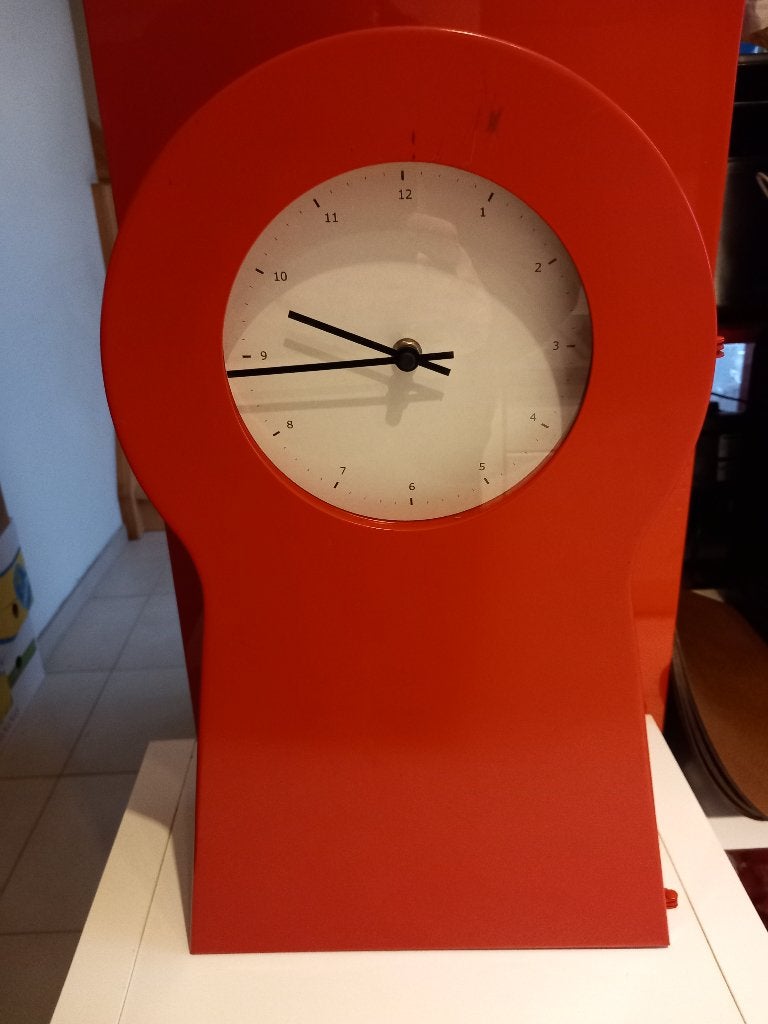 IKEA PS 1995 Klok Decoratie kastje Retro Vintage, Ophalen of Verzenden, Analoog, Staande klok