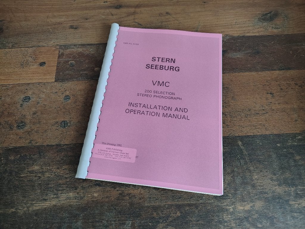 Service Manual: Seeburg VMC (1981) jukebox nieuw !!, Envoi, Seeburg