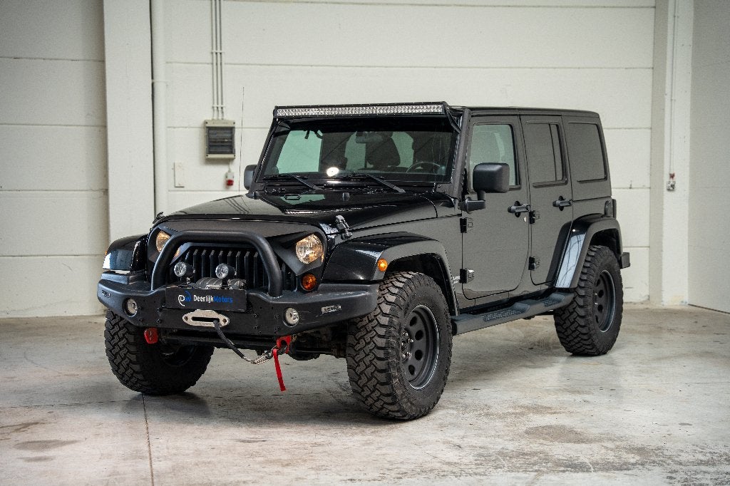 Jeep Wrangler Unlimited JK - 2.8CRD/Ledbar/Verstralers/Winch, Auto's, Jeep, Bedrijf, Te koop, Wrangler, 4x4, Airbags, Airconditioning