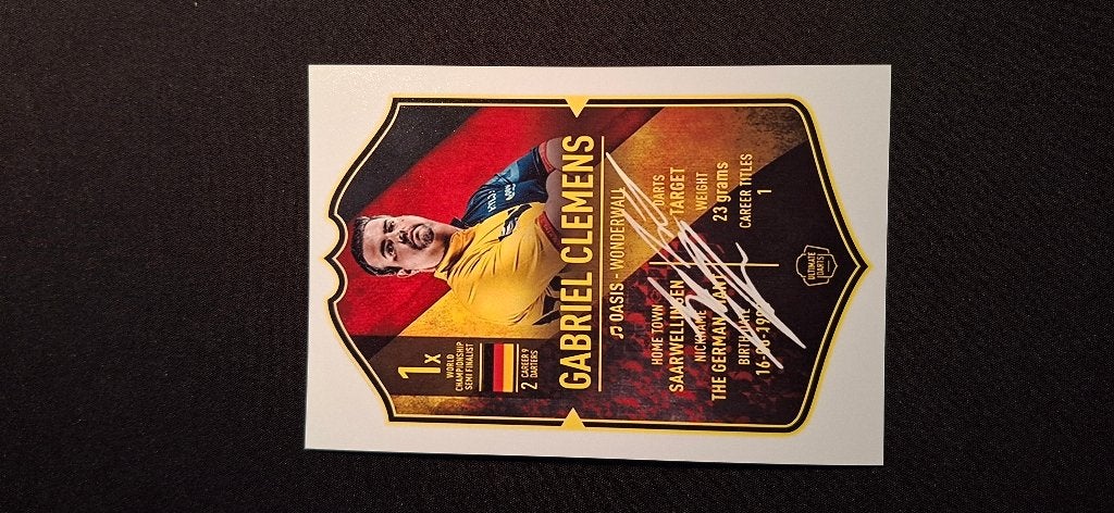 Photo dédicacée (impression) ; Gabriel Clemens # Darts, Enlèvement ou Envoi, Neuf, Autres types