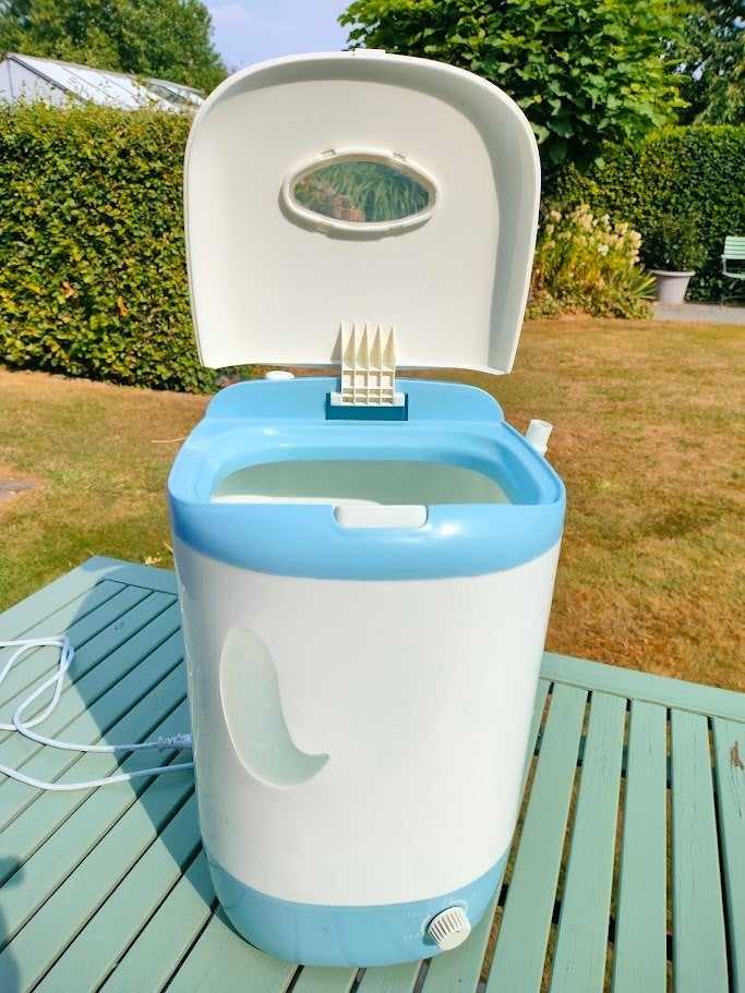 Miniwash met timer, Elektronische apparatuur, Wasmachines, Minder dan 4 kg, Ophalen, Zo goed als nieuw, Minder dan 85 cm