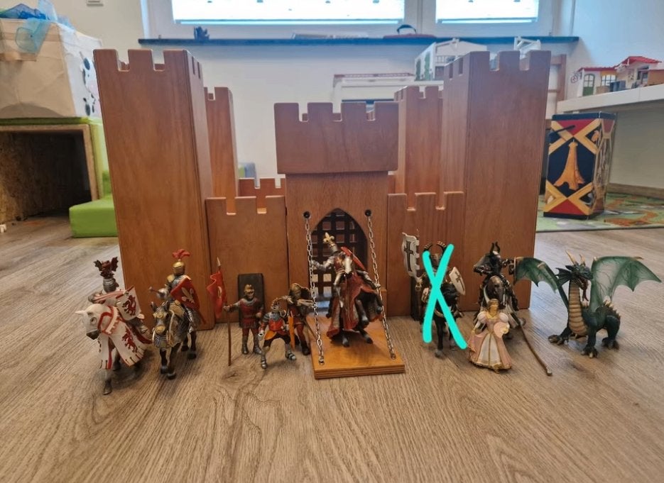 Ridderkasteel gekropen Ridder Fraulein de Draak, Enlèvement ou Envoi, Comme neuf, Kit complet