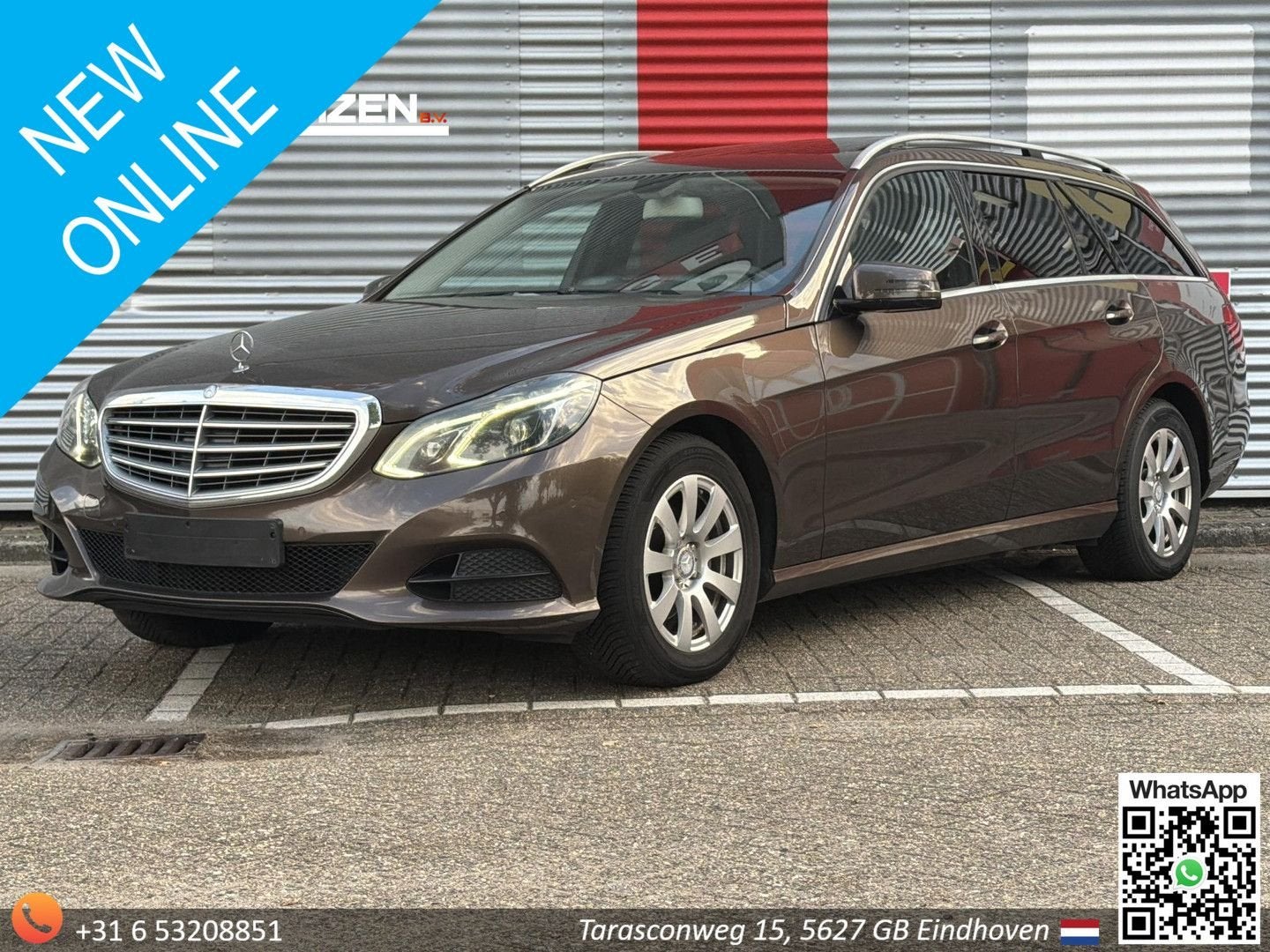 Mercedes-Benz E 200 Estate CDI Ambition Automaat | € 4.500,-, Auto's, Automaat, Parkeerassistent, Zwart, Bruin