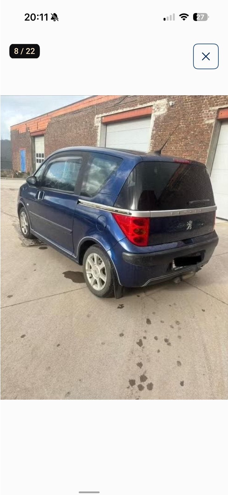 peugeot 1007 hdi 125 000 kms, Achat, 4 portes, Boîte manuelle, Bleu