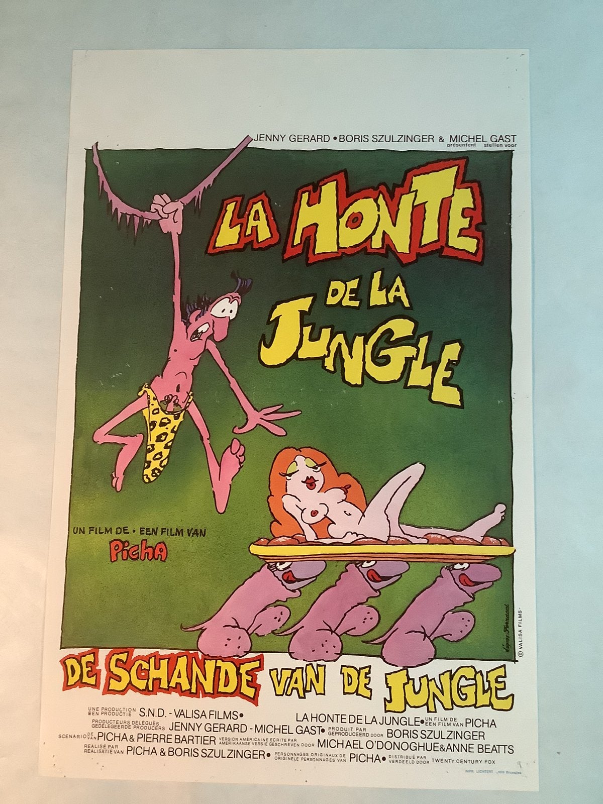 TARZOON   FILMPOSTER   36-54 cm   Used, Verzamelen, Posters, Ophalen of Verzenden, Zo goed als nieuw