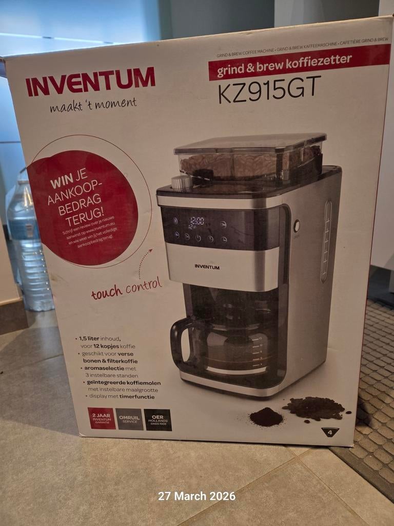 Inventum koffie machine, Ophalen, 10 kopjes of meer, Koffiemachine, Zo goed als nieuw