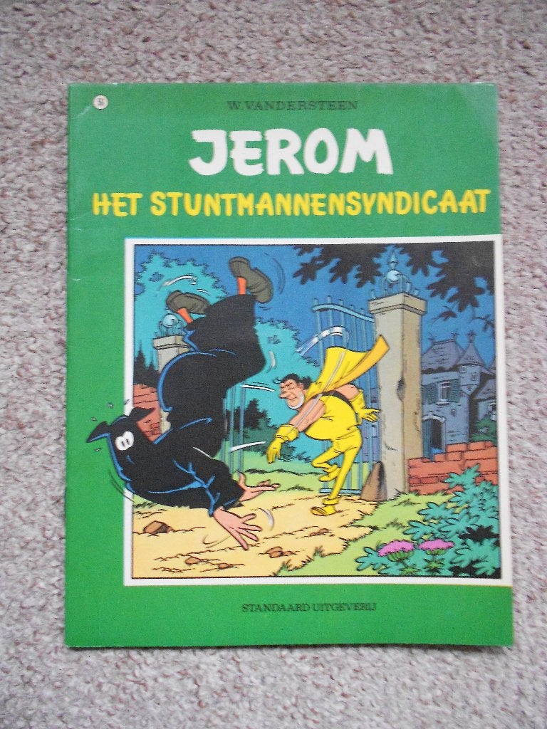 Jerom 56 - Het Stuntmannensyndicaat-1e druk 1974-Vandersteen, Willy Vandersteen, Eén stripboek, Ophalen of Verzenden, Zo goed als nieuw