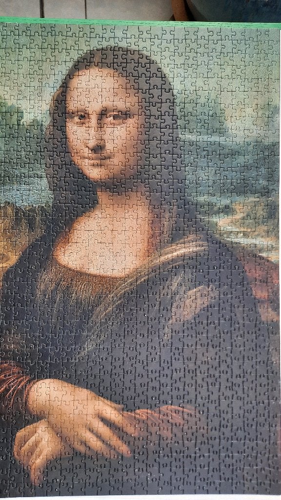 Puzzle 1000 pièces La Joconde, Hobby & Loisirs créatifs, Enlèvement, 500 à 1500 pièces, Comme neuf, Puzzle