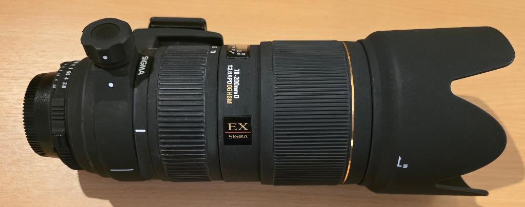 Sigma 70-200 mm f/2,8 EX DG HSM - Nikon F, Enlèvement ou Envoi, Utilisé, Téléobjectif