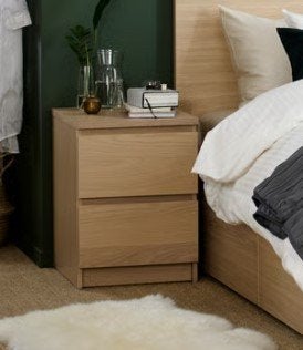 Ikea nachtkast, Huis en Inrichting, Slaapkamer | Nachtkastjes, Ophalen, Gebruikt, Minder dan 45 cm, Minder dan 55 cm
